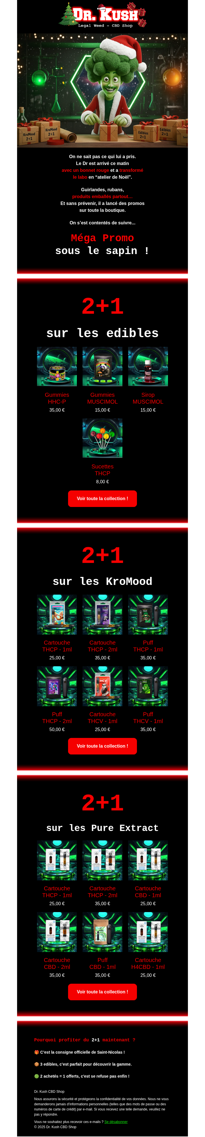 Dr Kush email - Christmas, with countdown