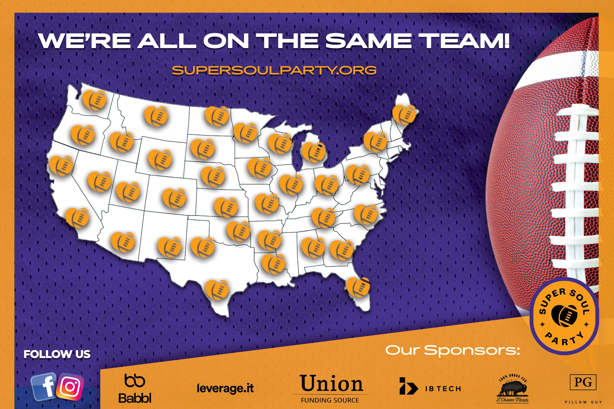 Super Soul Party - 4x6 ft poster